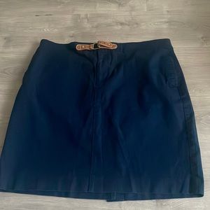 Blue Knee High Skirt